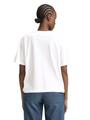 Boxy Fit T-Shirt mit V-Ausschnitt XL Boxy Fit - White