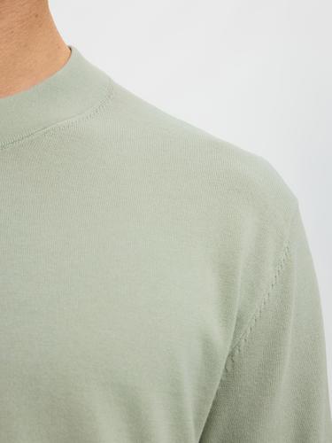 SLMTORINO LS KNIT CREW NECK NOOS L Normal geschnitten - Aqua Gray