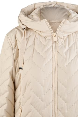 Steppjacke mit Kapuze 44 - Panna Cotta