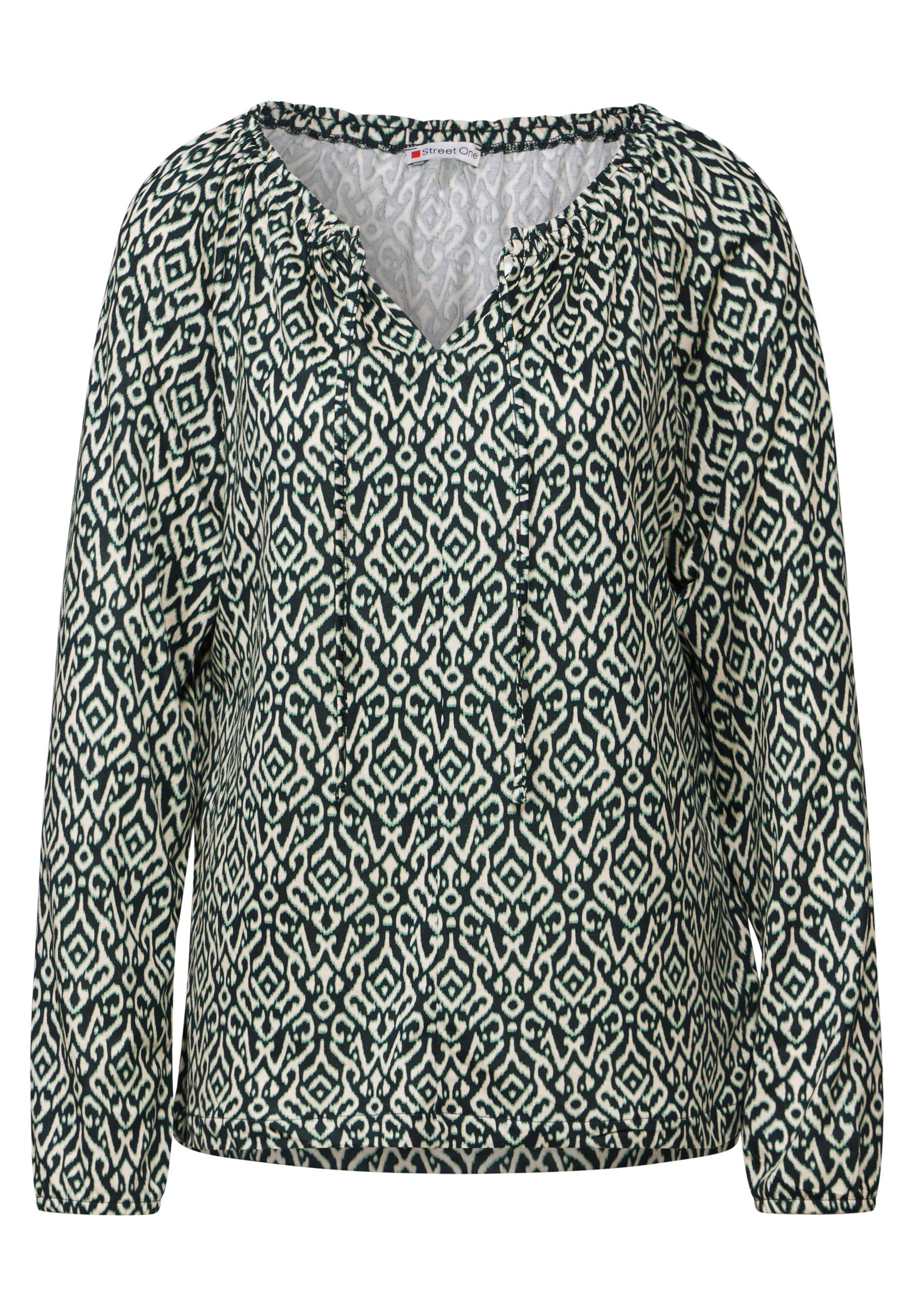Bedrucktes Raglan Shirt Grün 42