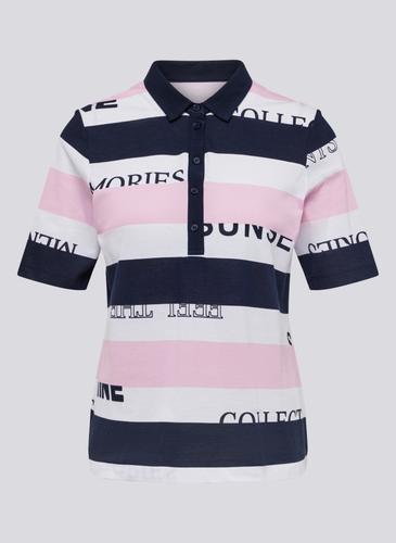 Polos Weiß, Rosa 44