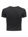 ONLHANNAH S/S O-NECK SHORT TOP JRS M Normal geschnitten - Black