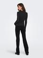 ONLELISA L/S RIB POLO RP KNT M Normal geschnitten - Black