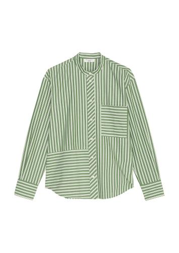 Patchwork-Streifenbluse oversize S