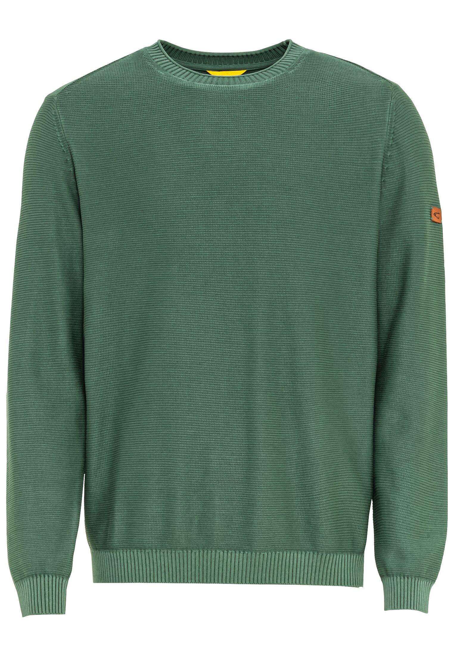 Strickpullover aus Organic Cotton M Regular Fit - Pine Green