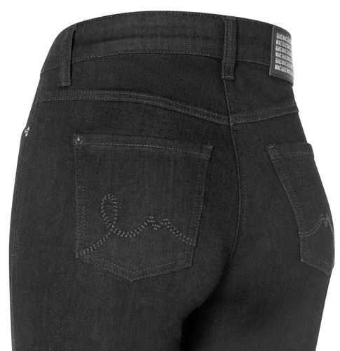 MAC JEANS - LAURA, Authentic Stretch Denim 44/30 Flared Fit - Schwarz