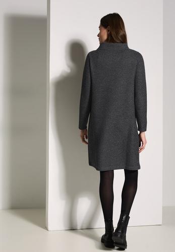 Bouclé-Kleid M - Black