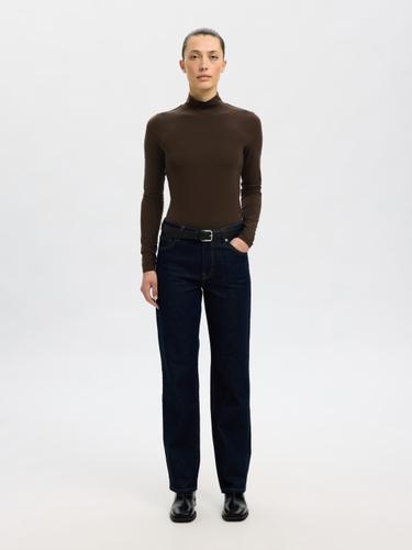 SLFMANJA LS HIGH NECK NOOS S Slim Fit - Delicioso