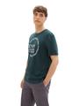 Basic T-Shirt mit Logo-Print S Regular Fit - Dark Green