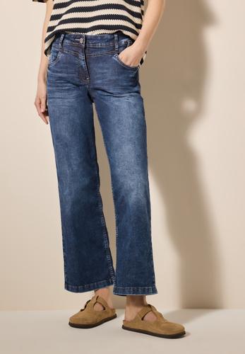 Wide Leg Jeans 32/7/8 Hosen - Mid Blue Used Wash