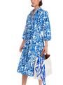Hemdkleid mit Gemälde-Print 38 - Gentian