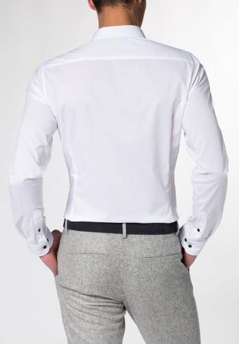 Hemd Stretch Langarm 43/Langarm - 65cm SUPER SLIM - Weiß