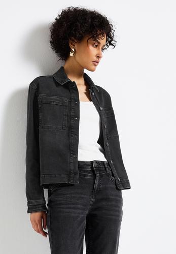 Jeansjacke mit Brusttaschen 34 - Black Washed