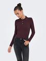ONLELISA L/S RIB POLO RP KNT XS Normal geschnitten - Winetasting