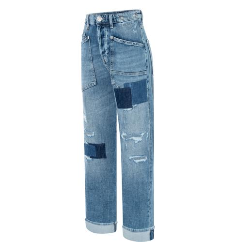 MAC JEANS - BAGGY, Fluent comfort denim 34/OL - Blau