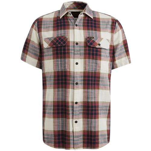 Ctn Slub Herringbone Check Esben Rosa XXL