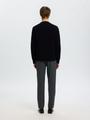 SLMTORINO LS KNIT CREW NECK NOOS XL Normal geschnitten - Black
