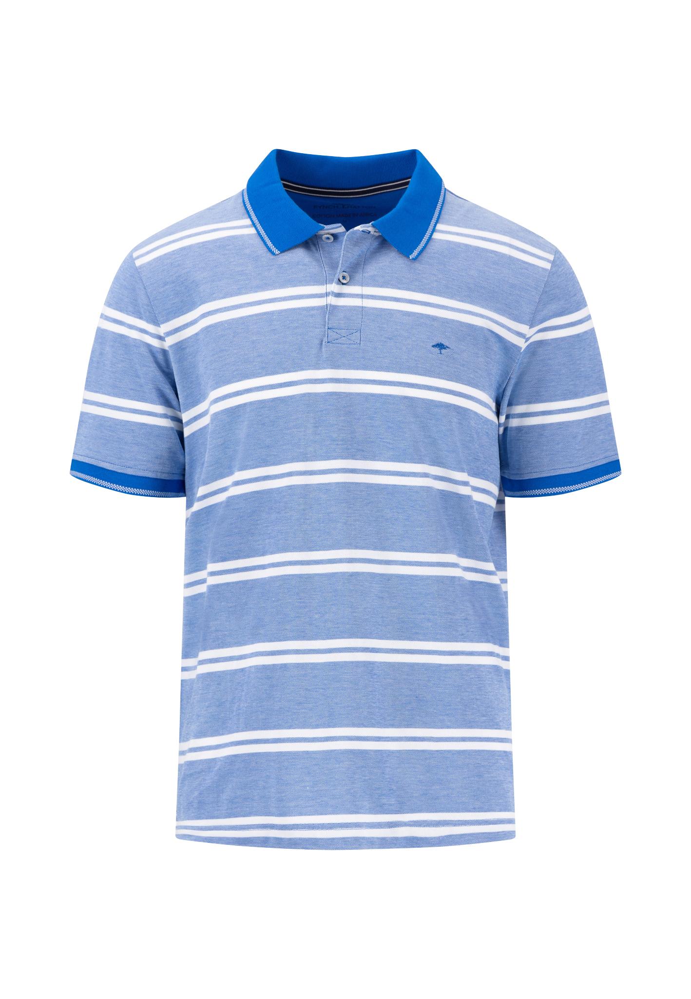 Polo, 2-Tone, stripe M Casual Fit - Strong Blue