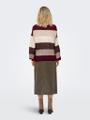 ONLATIA LIFE L/S STRIPE PULLOV KNT NOOS S Normal geschnitten - Zinfandel