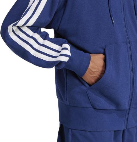 ADIDAS Herren Kapuzensweat Essentials 3-Streifen French Terry S in Blau