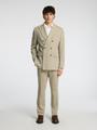 SLHSLIM-PETER SAND PINSTRIPE PEAK BLZ 54 Slim Fit - Sand