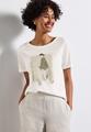 Softes Shirt mit Print Weiß 40