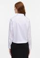 Satin Shirt Bluse Satingewebe Langarm 46/Langarm OVERSIZE FIT - Weiß