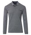 Polo-Shirt Langarm gestreift 3XL - Blau