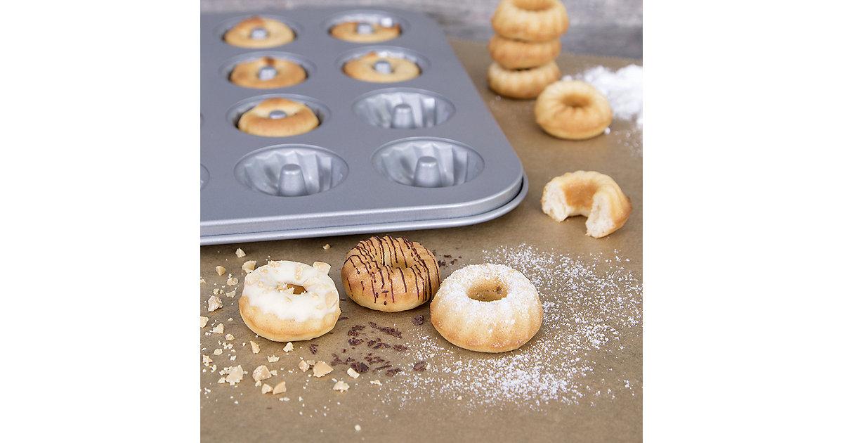 Backform "WE-LOVE-BAKING" Gugelhupf-Konfekt, ca. 38 x 26 cm silber