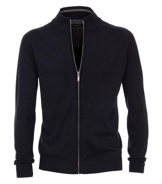 Strickjacke uni 004450 L Basic Knitwear - Blau