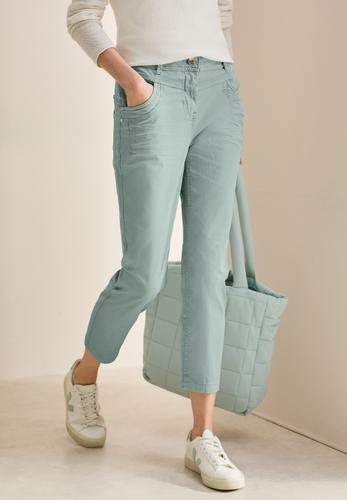 Hose im Casual Fit 27/7/8 Hosen - Cool Salvia Green