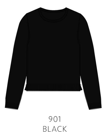 NOS Pullover, Rundhals Schwarz 36