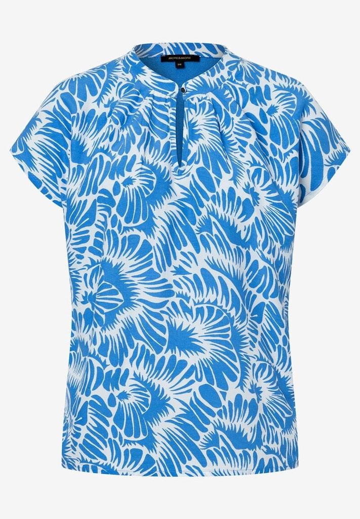 Blusenshirt blau/weiß Frühjahrs-Kollektion Mehrfarbig 36