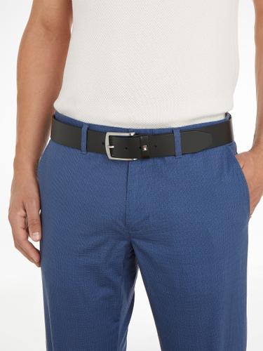 TOMMY HILFIGER Ledergürtel NEW DENTON BELT - Schwarz / 105