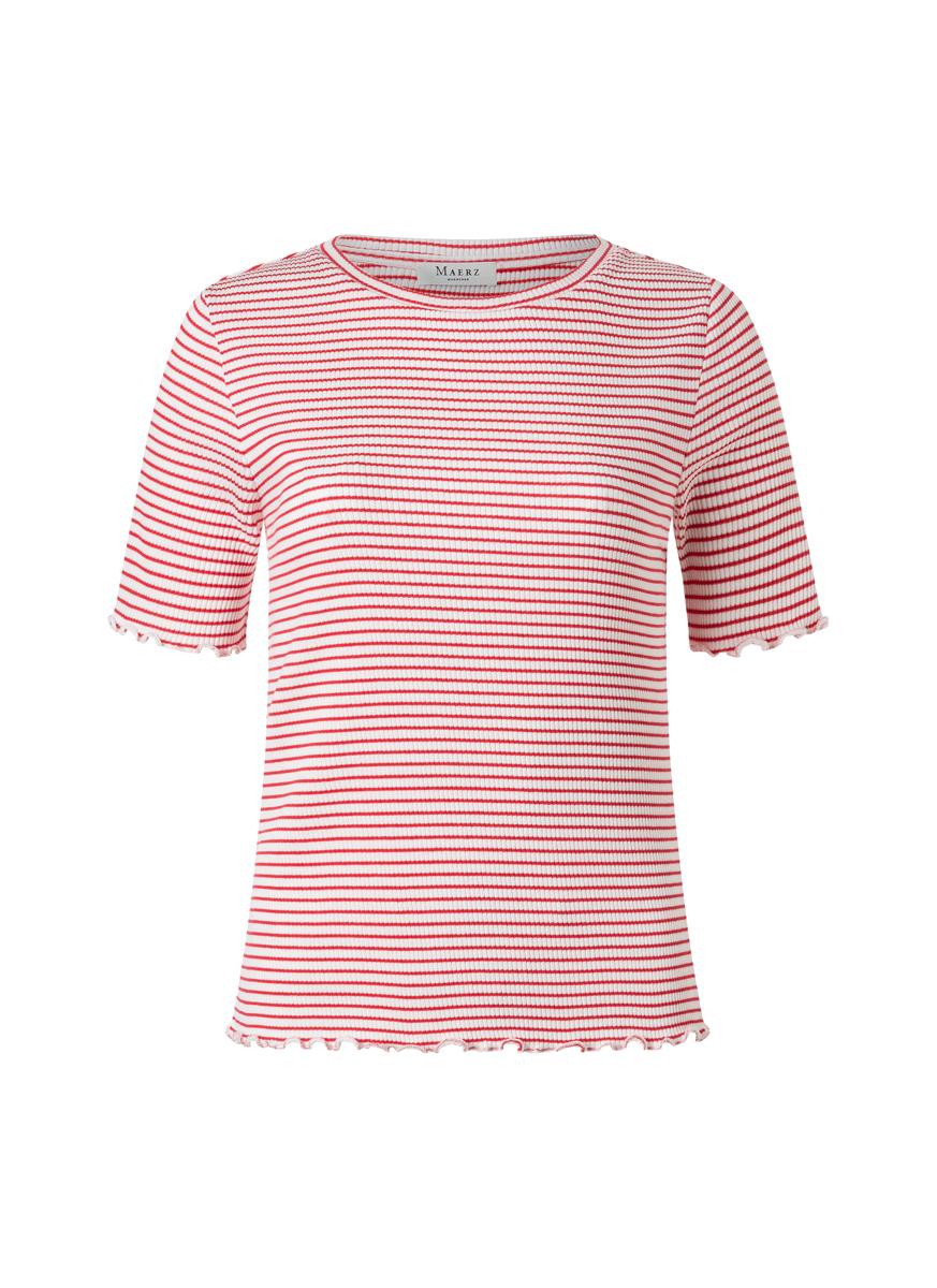 T-Shirt Rundhals 1/2 Arm Slim Fit - Lychee Red