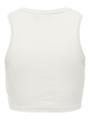 ONLVILMA S/L CROPPED TANK TOP JRS NOOS S Slim Fit - Cloud Dancer