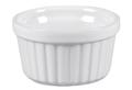Ragout-Fin-Form rund Steingut 5cm Ø9cm weiß