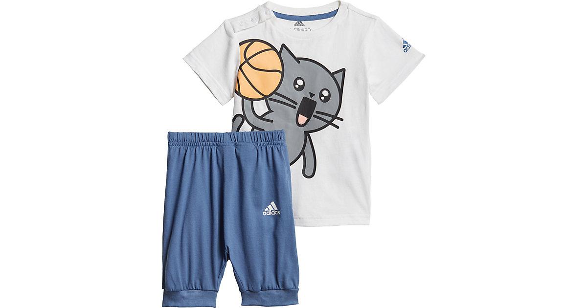 Baby Set T-Shirt + Sweathose SUMMER , Organic Cotton weiß Gr. 92 Jungen Kleinkinder