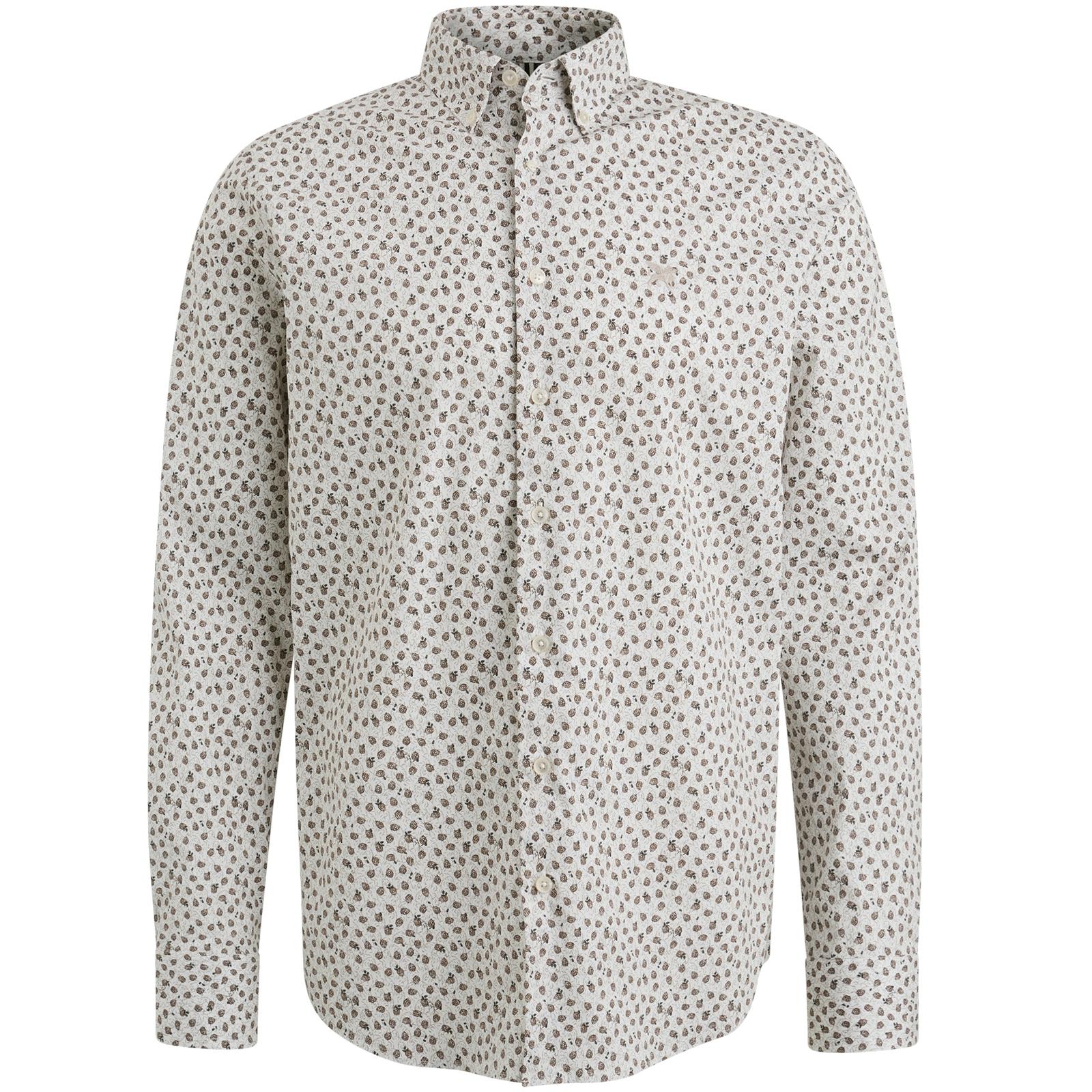 Long Sleeve Shirt Print on poplin stretch M Regular Fit - Jet Stream