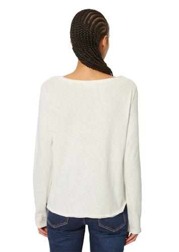 Longsleeve regular Weiß S