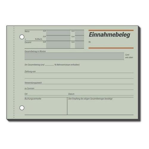 Sigel Formularbuch EB615 »Einnahmebeleg«