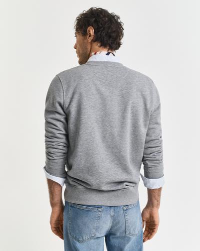 Shield Rundhals-Sweatshirt M - Grey Melange