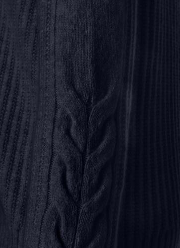 Pullover Rundhals 1/1 Arm Blau 42