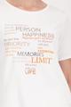 T-Shirt mit Strasssteinen 46 - Off-white