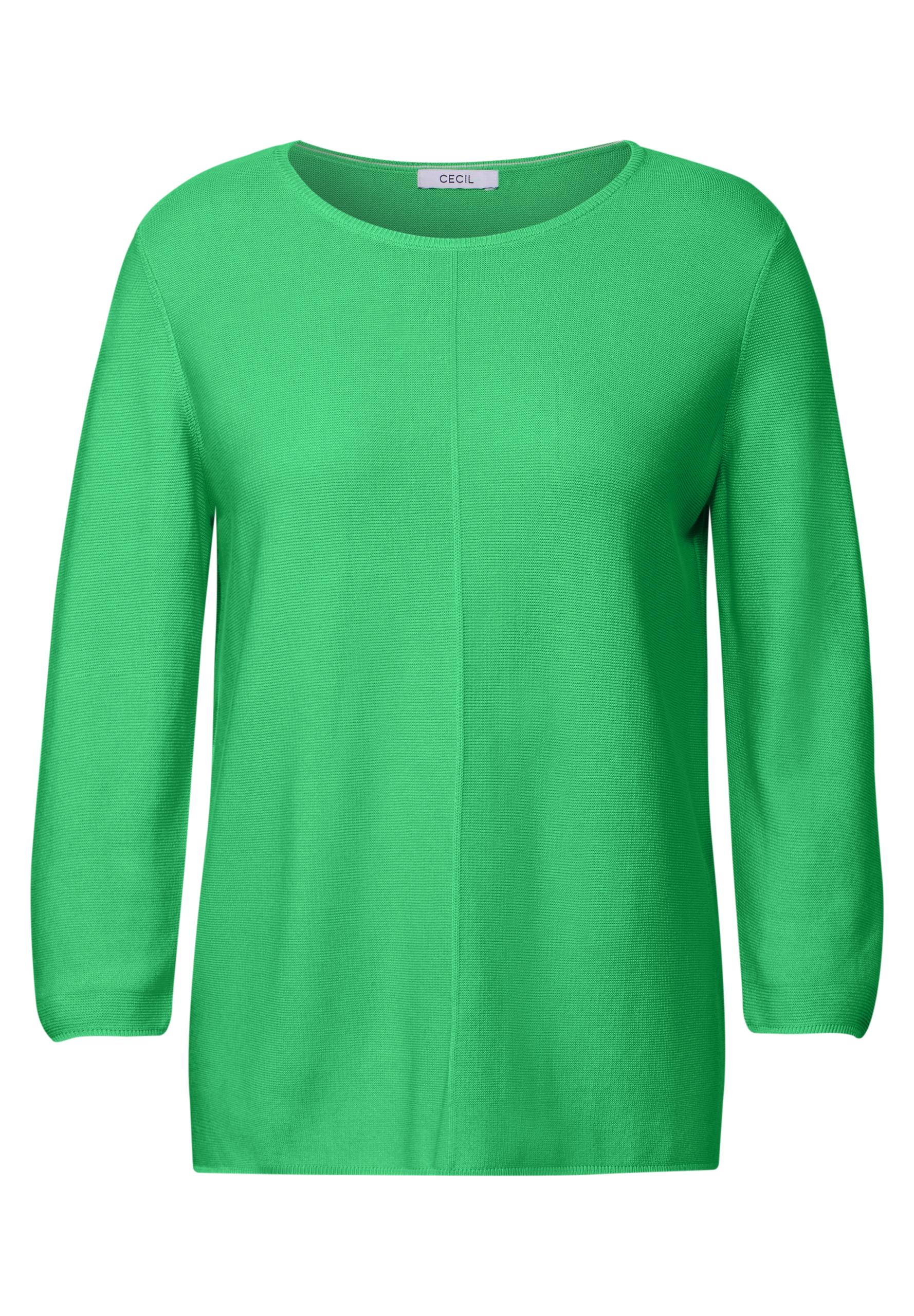 Strukturpullover L - Iced Neon Green