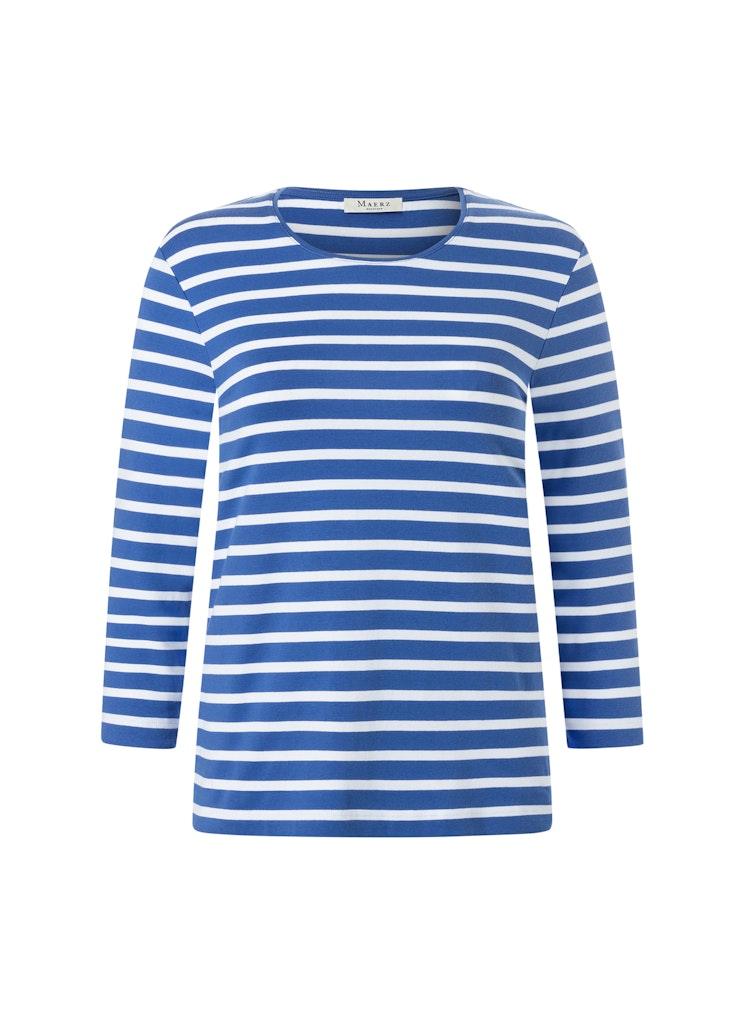Longsleeve Rundhals 3/4 Arm Blau