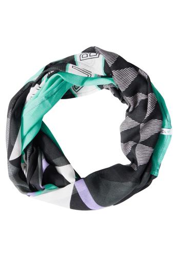 Loop-Schal mit Print A - Aventurine Green