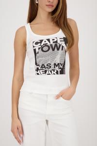 Top mit Schriftzug 36 - Off-white