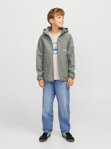 JJETHEO SOFTSHELL JACKET NOOS JNR 128 - Agave Green