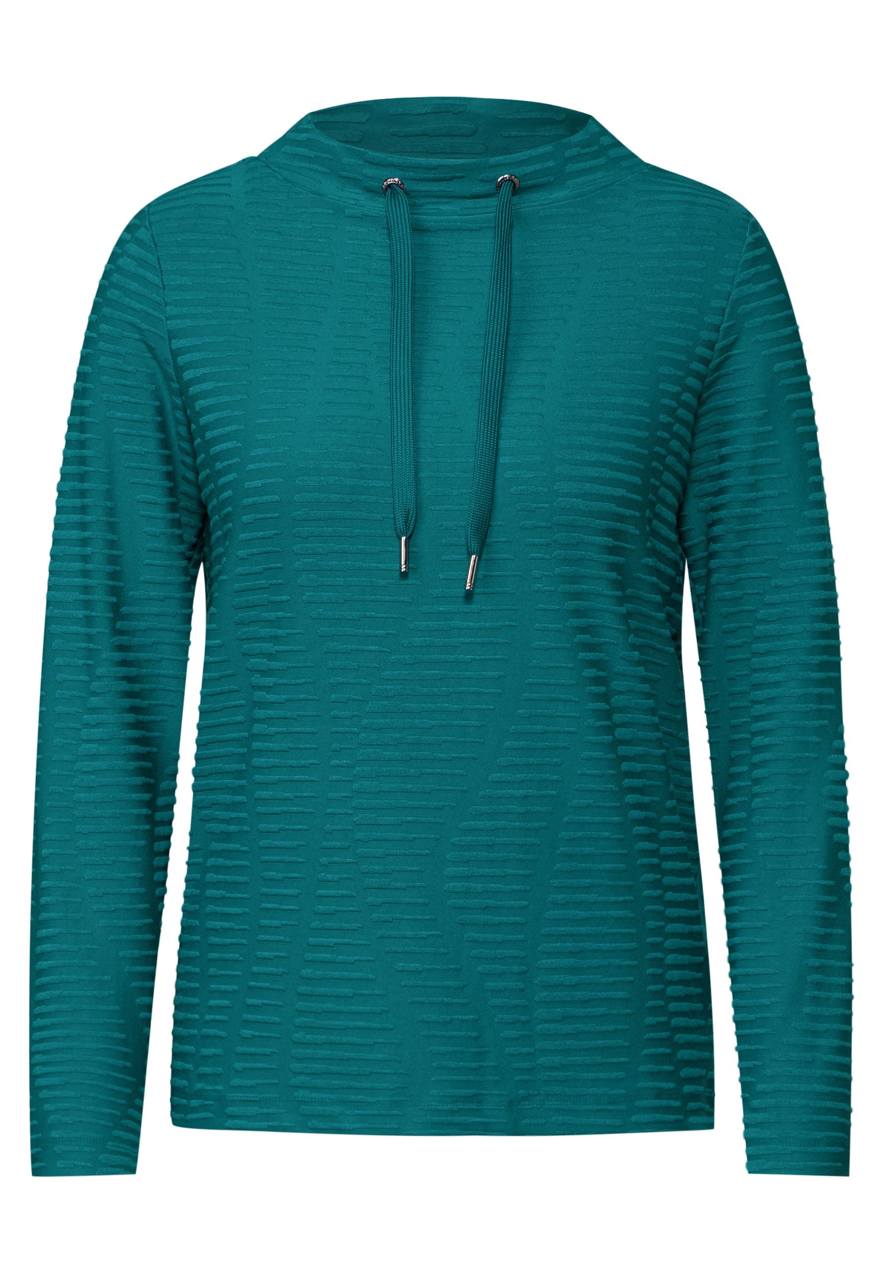 Strukturshirt XL - Petrol Green